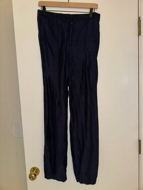 Aritzia Babaton Linen Wide Leg Pants in size 8